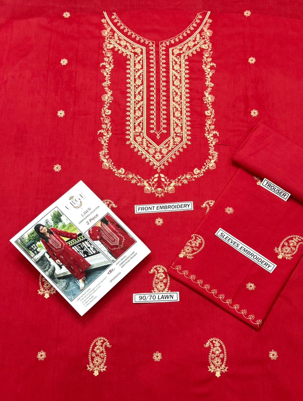 URGE Embroidered Lawn 2pc
