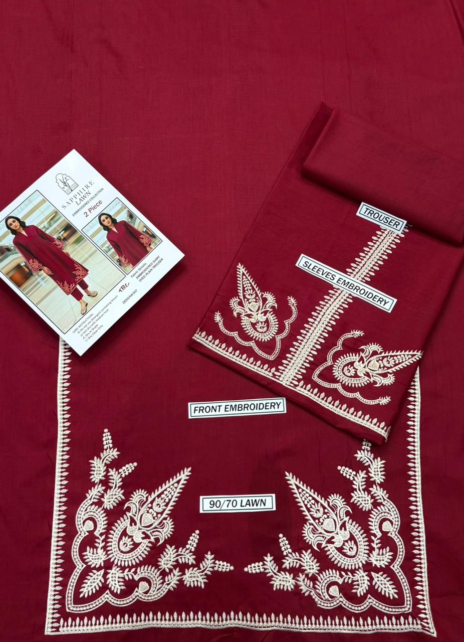 SAPPHIRE Embroidered Lawn 2pc