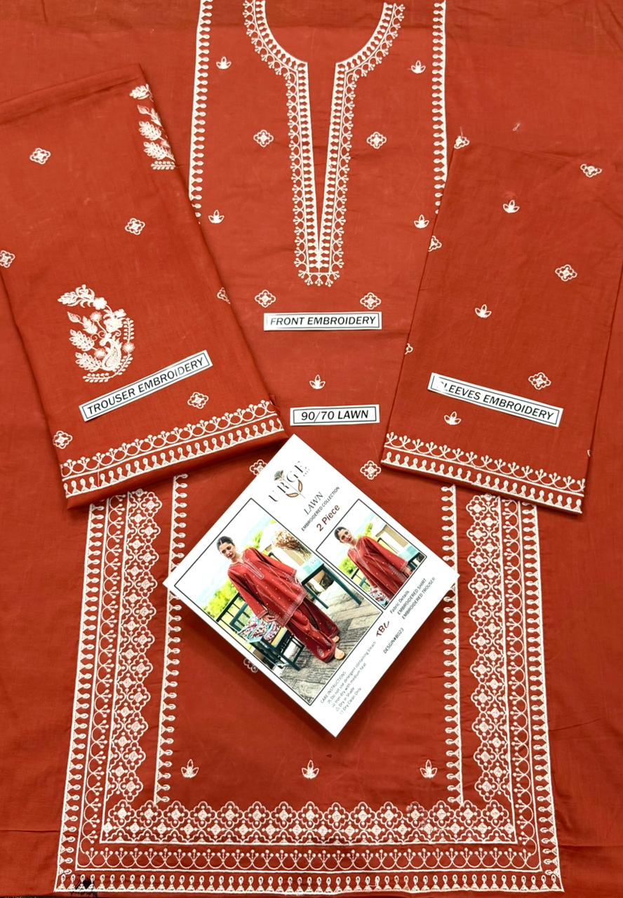 URGE Embroidered Lawn 2pc