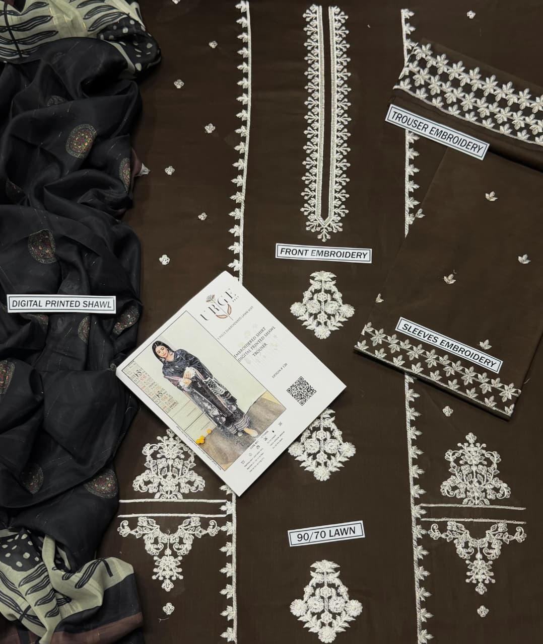 URGE Embroidered Lawn 3pc