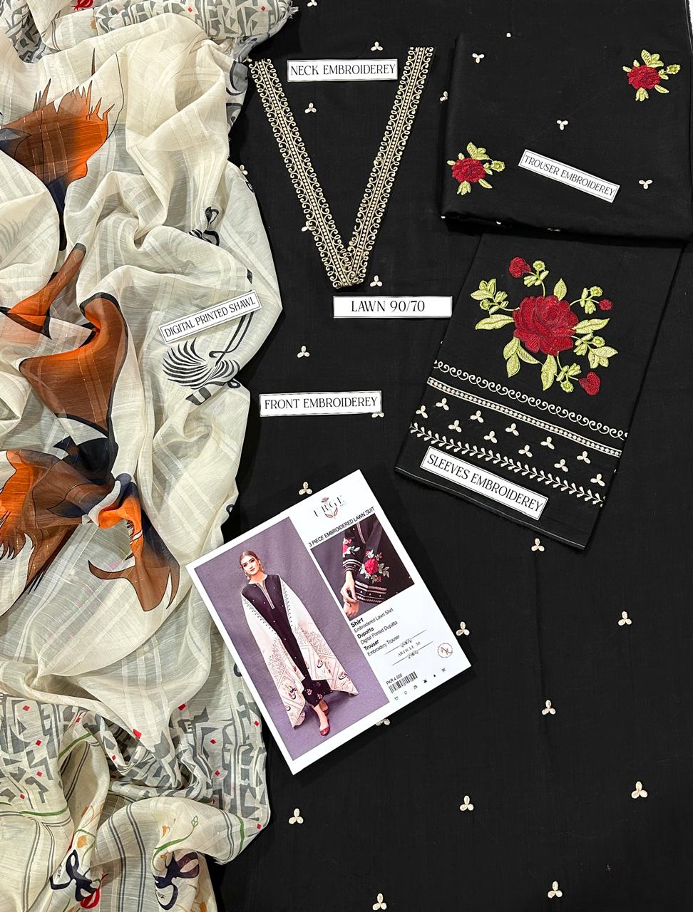 URGE Embroidered Lawn 3pc