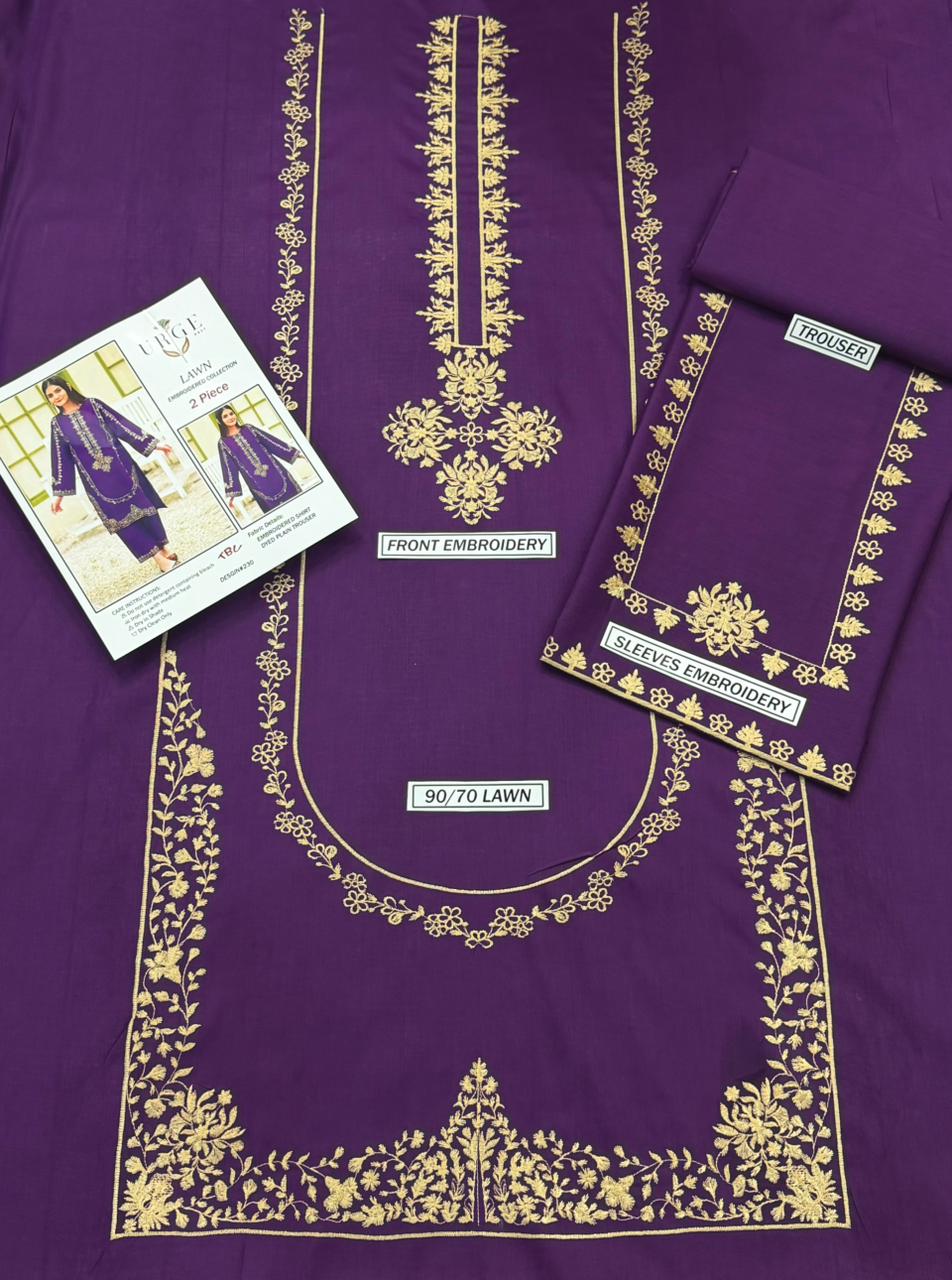 URGE Embroidered Lawn 2pc